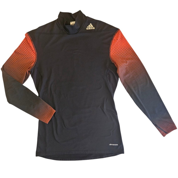 adidas Other - Adidas TechFit ClimaWarm Compression Long Sleeve Shirt - XL Black/Orange